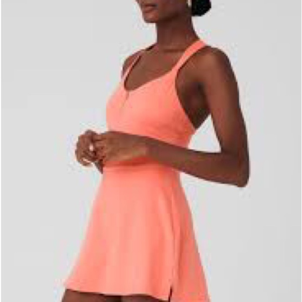 ALO Yoga Alosoft Showcase Dress Candy Orange